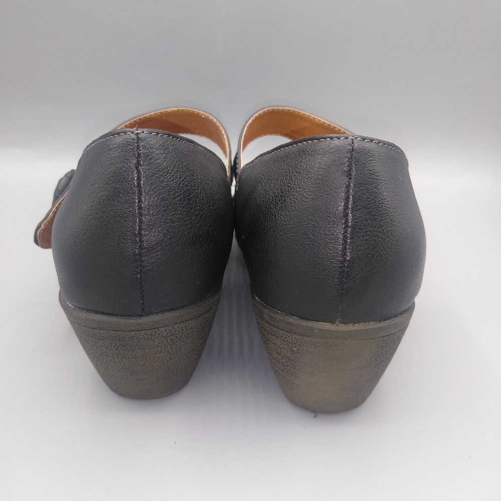 Judith Vegan Leather Cathy Chunky Heel Round Toe Mary Jane Black with Box sz 7.5 - Picture 9 of 12